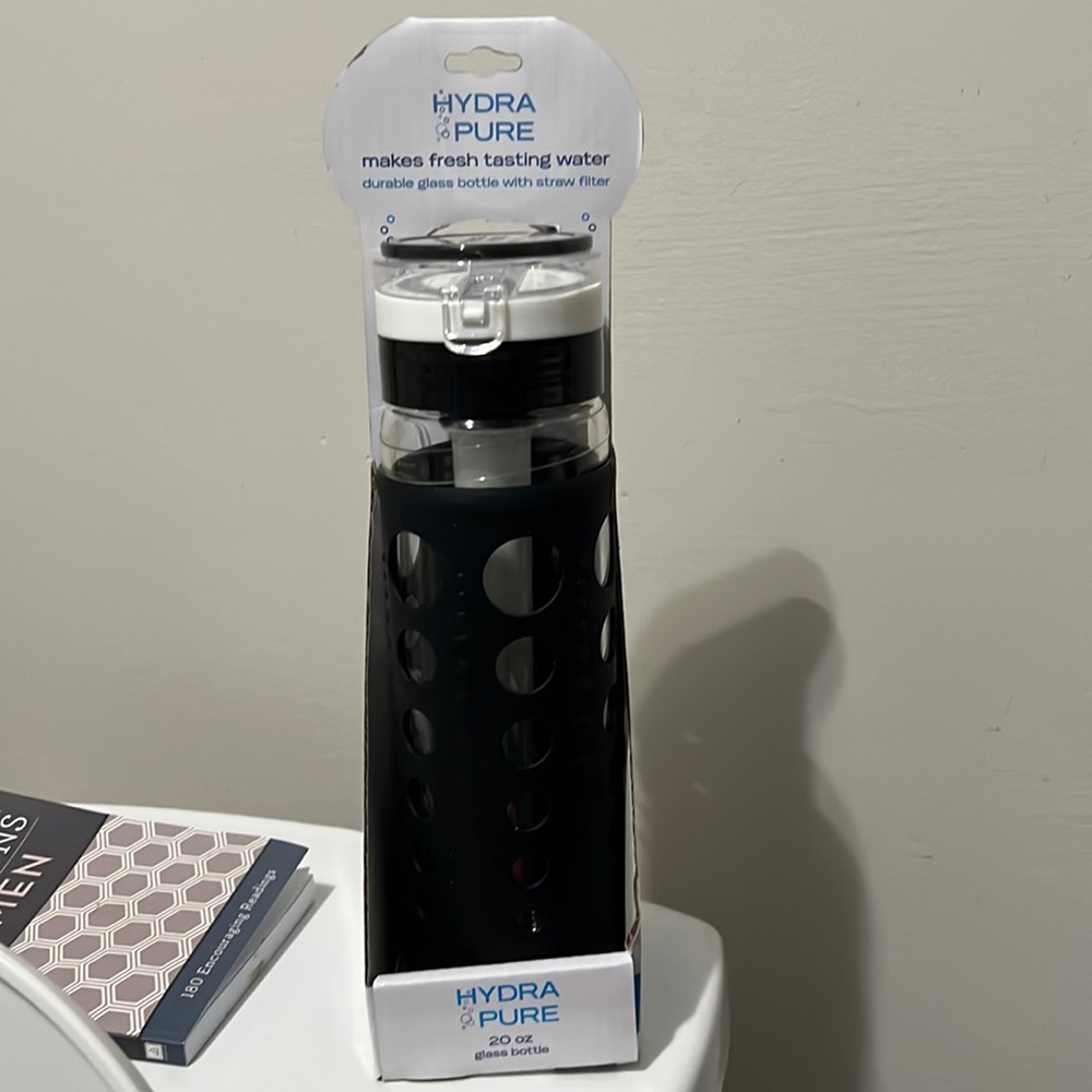 Glass Water Bottle Hydra Pure